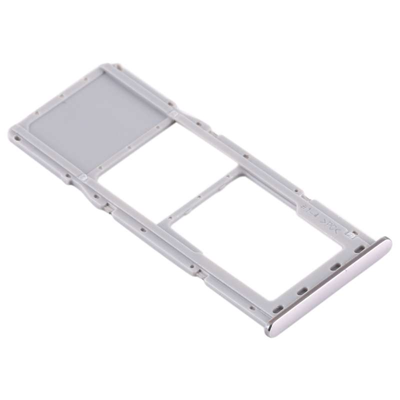 For Samsung Galaxy A71 / A715 SIM Card Tray + Micro SD Card Tray (Black)