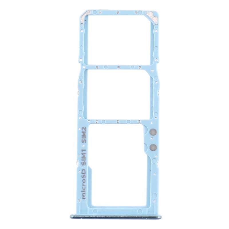 For Samsung Galaxy A51 / A515 SIM Card Tray + SIM Card Tray + Micro SD Card Tray (Blue)