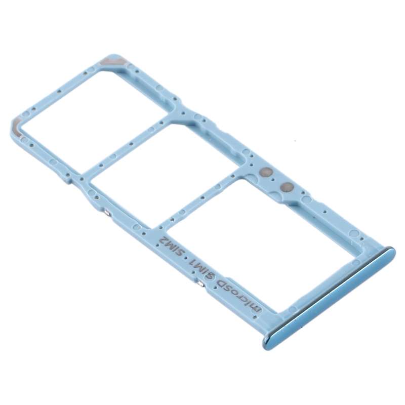 For Samsung Galaxy A51 / A515 SIM Card Tray + SIM Card Tray + Micro SD Card Tray (Blue)