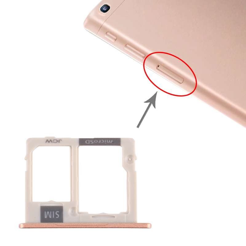For Samsung Galaxy Tab A 10.1 (2019) / SM-T515 SIM Card Tray + Micro SD Card Tray (Black)
