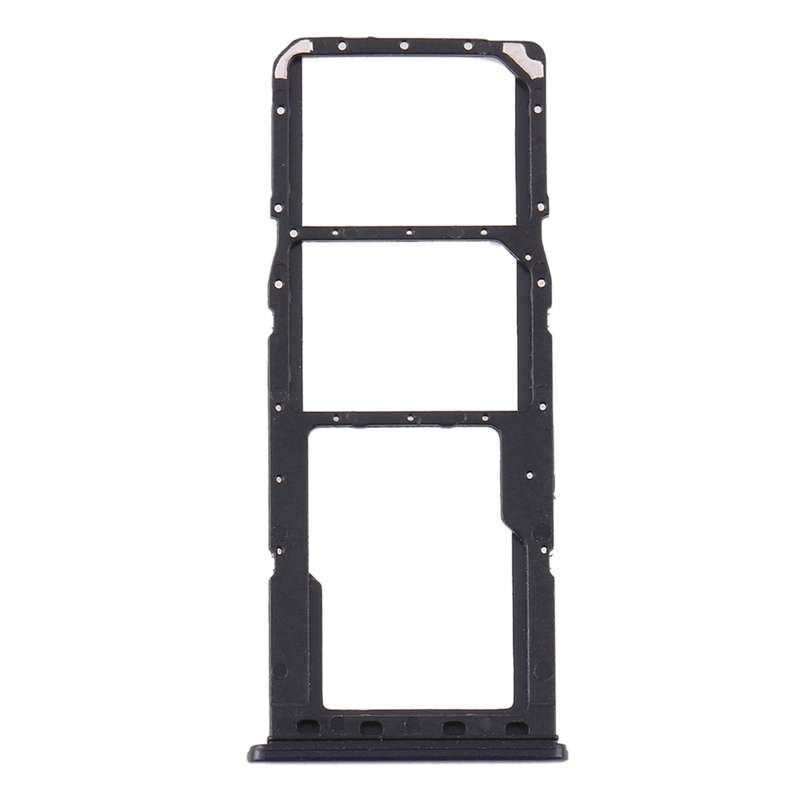 For Samsung Galaxy A21s SIM Card Tray + SIM Card Tray + Micro SD Card Tray (Black)