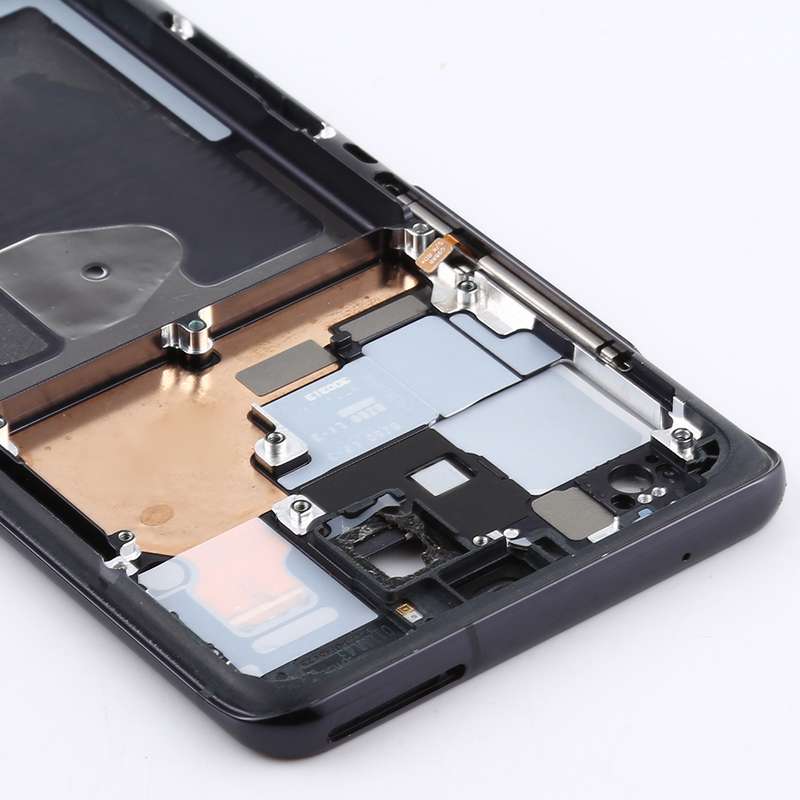 For Samsung Galaxy S20 Ultra Middle Frame Bezel Plate with Side Keys (Silver)