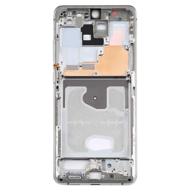 For Samsung Galaxy S20 Ultra Middle Frame Bezel Plate with Side Keys (Silver)