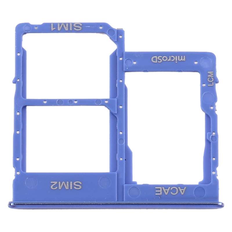 For Samsung Galaxy A315 / A31 SIM Card Tray + SIM Card Tray + Micro SD Card Tray (Black)