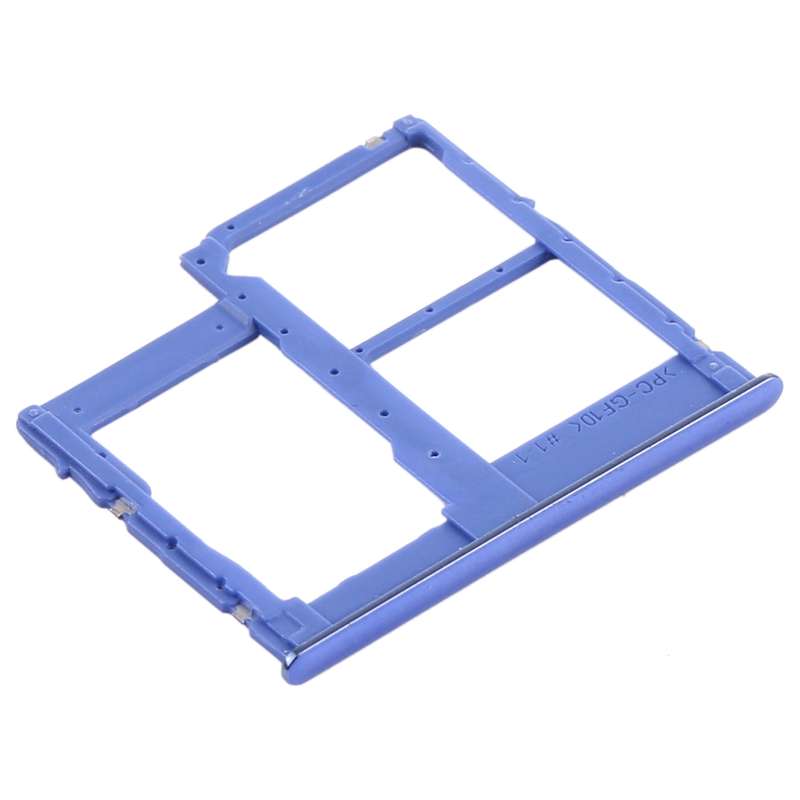 For Samsung Galaxy A315 / A31 SIM Card Tray + SIM Card Tray + Micro SD Card Tray (Black)