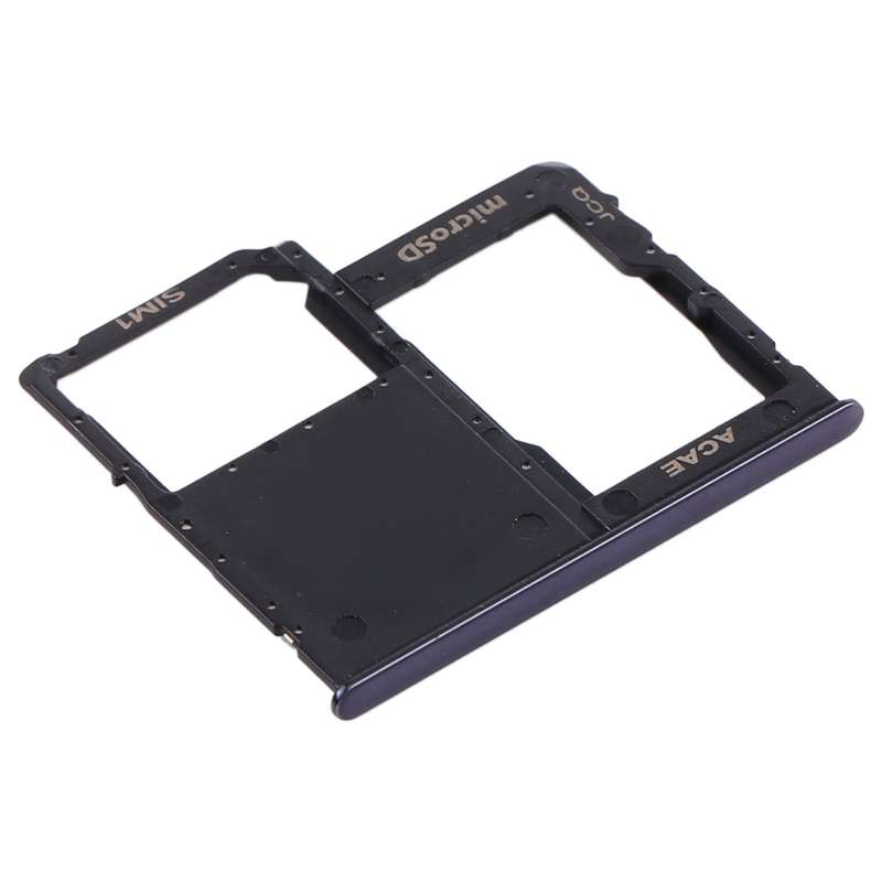 For Samsung Galaxy A31 SIM Card Tray + Micro SD Card Tray (Black)