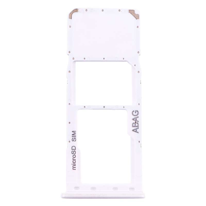 For Samsung Galaxy A21s SIM Card Tray + Micro SD Card Tray (Black)