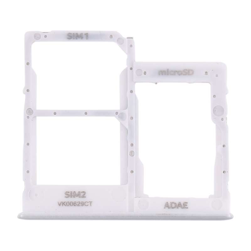 For Samsung Galaxy A41 / A415 SIM Card Tray + SIM Card Tray + Micro SD Card Tray (Black)