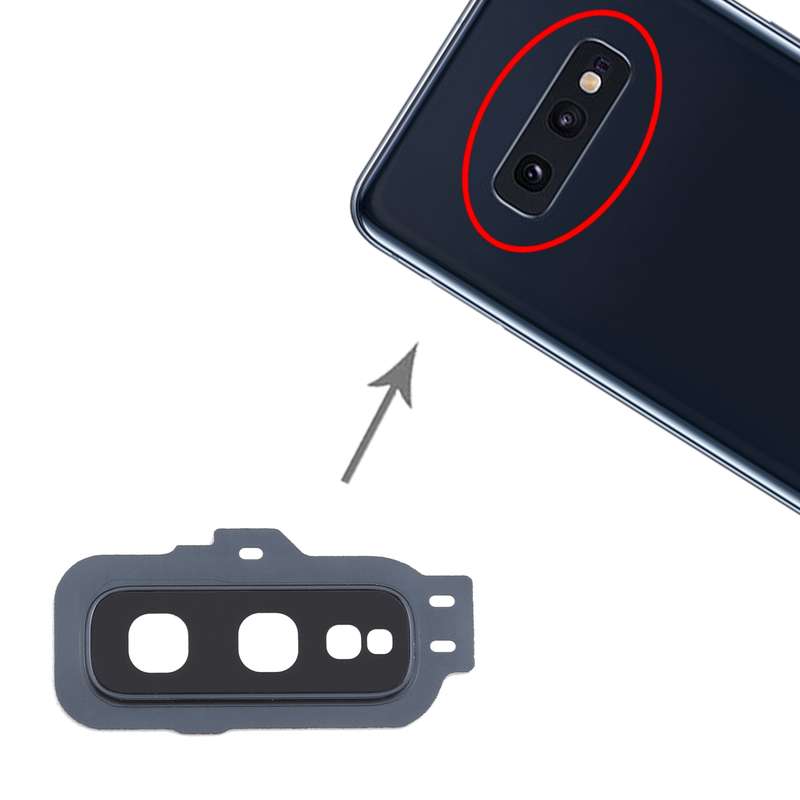 For Samsung Galaxy S10e 10pcs Camera Lens Cover (Black)