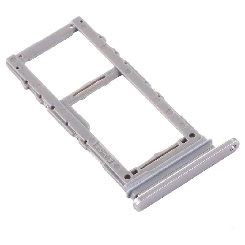 For Samsung Galaxy Note 10 Lite SM-N770 SIM Card Tray + Micro SD Card Tray (Silver)