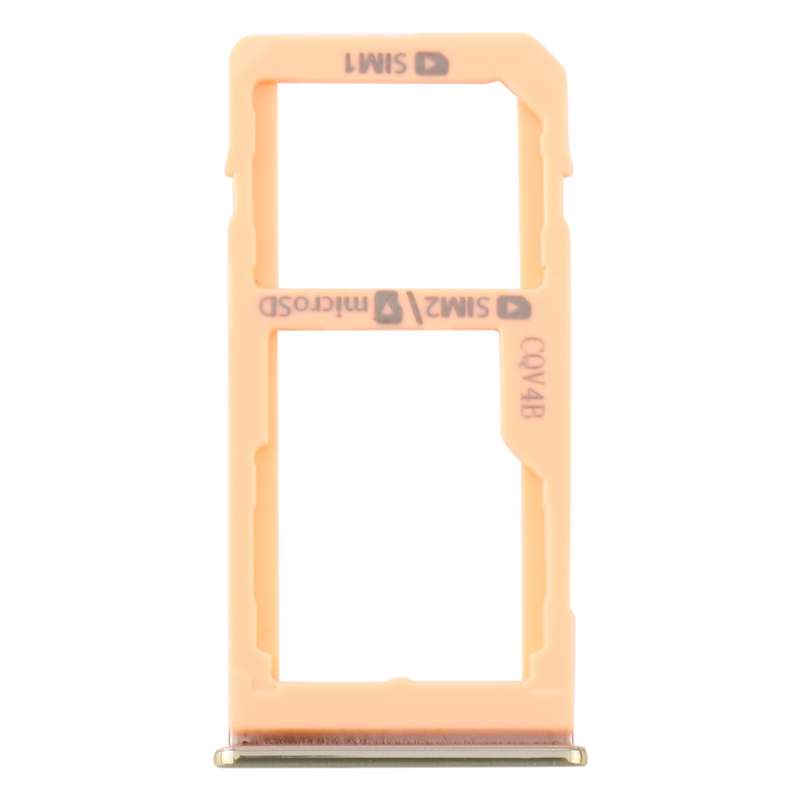 For Samsung Galaxy M40 SM-M405 SIM Card Tray + SIM Card Tray / Micro SD Card Tray (Orange)