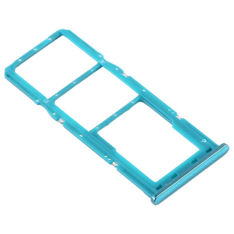 For Samsung Galaxy A50s SM-A507 SIM Card Tray + SIM Card Tray + Micro SD Card Tray (Black)