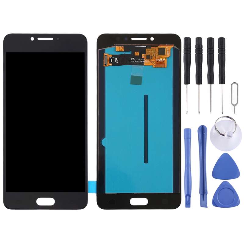 OLED LCD Screen for Galaxy C7 Pro / C7010 with Digitizer Full Assembly (Black)