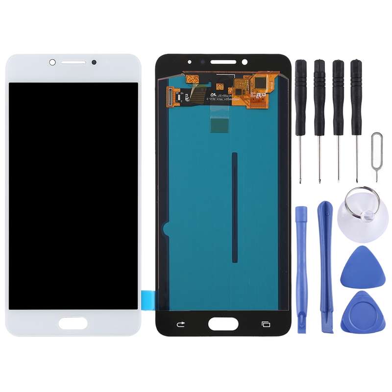 OLED LCD Screen for Galaxy C7 Pro / C7010 with Digitizer Full Assembly (Black)