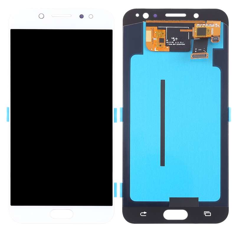 OLED LCD Screen for Galaxy C8, C710F/DS, C7100 with Digitizer Full Assembly (White)