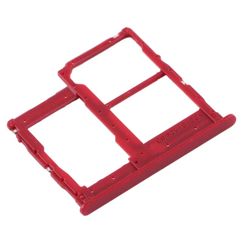 For Samsung Galaxy A01 Core SM-A013 SIM Card Tray + SIM Card Tray + Micro SD Card Tray (Black)