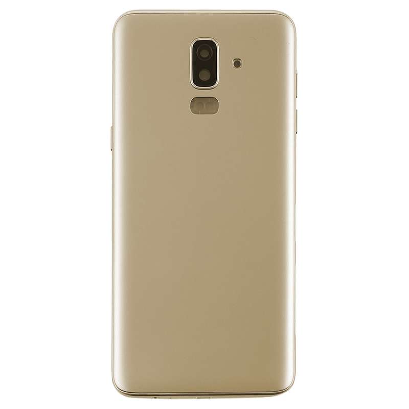 For Galaxy J8 (2018), J810F/DS, J810Y/DS, J810G/DS Back Cover with Side Keys & Camera Lens (Gold)