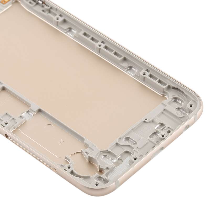 For Galaxy A6 (2018) / A600F Back Cover with Side Keys & Camera Lens (Gold)