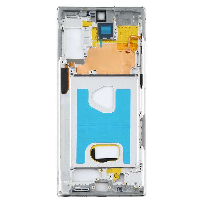 For Samsung Galaxy Note10+ 5G SM-N976F Middle Frame Bezel Plate (White)