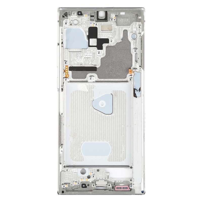 For Samsung Galaxy Note20 Ultra SM-N985F Middle Frame Bezel Plate With Parts (Silver)