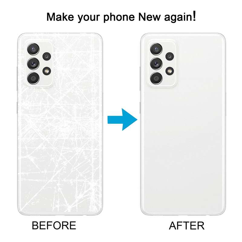 For Samsung Galaxy A52 5G / A52 4G Battery Back Cover with Camera Lens Cover(Purple)