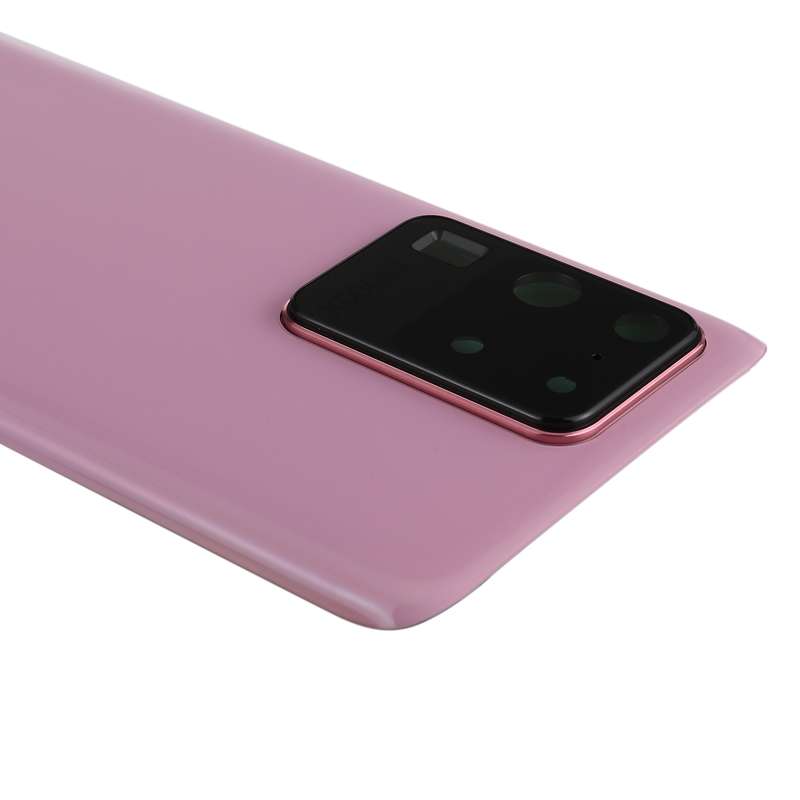 For Samsung Galaxy S20 Ultra Battery Back Cover with Camera Lens Cover (Black)