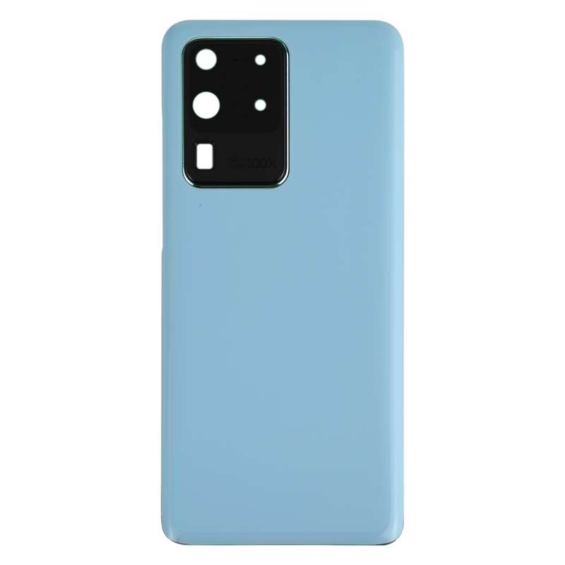 For Samsung Galaxy S20 Ultra Battery Back Cover with Camera Lens Cover (Black)