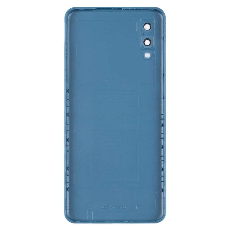 For Samsung Galaxy A02 Battery Back Cover with Camera Lens Cover (Black)