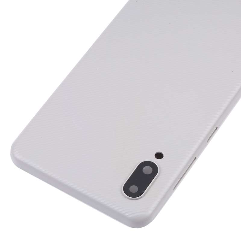 For Samsung Galaxy A02 Battery Back Cover with Camera Lens Cover (Black)