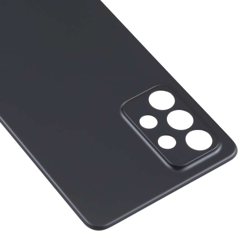 For Samsung Galaxy A02 Battery Back Cover with Camera Lens Cover (Black)