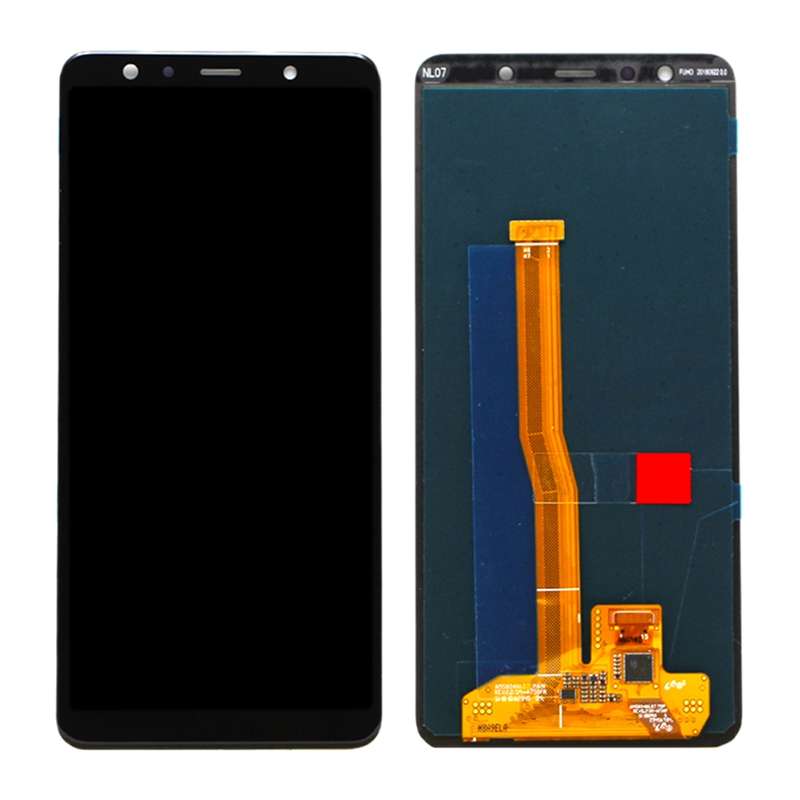 Original Super AMOLED LCD Screen for Galaxy A7 (2018), A750F / DS With Digitizer Full Assembly (Blac