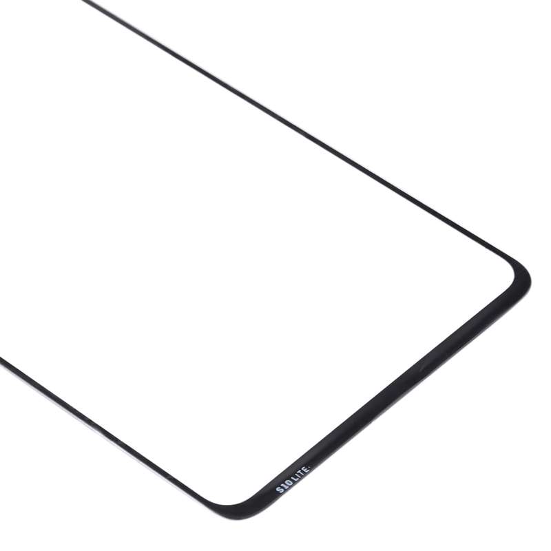 For Samsung Galaxy A71 10pcs Front Screen Outer Glass Lens (Black)