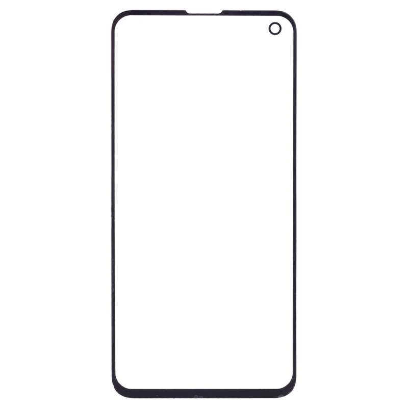 For Samsung Galaxy S10e SM-G970F/DS, SM-G970U, SM-G970W 10pcs Front Screen Outer Glass Lens (Black)