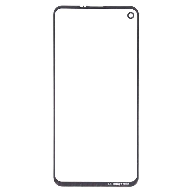 For Samsung Galaxy A8s / Galaxy A9 Pro 2019 10pcs Front Screen Outer Glass Lens (Black)