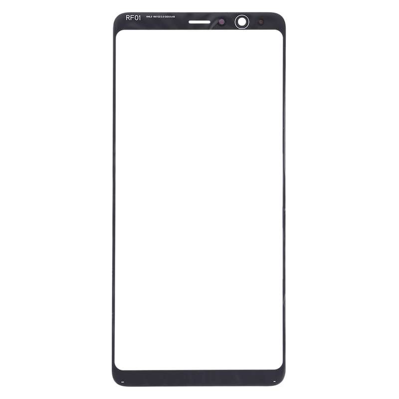 For Samsung Galaxy A8 Star / A9 Star 10pcs Front Screen Outer Glass Lens (Black)