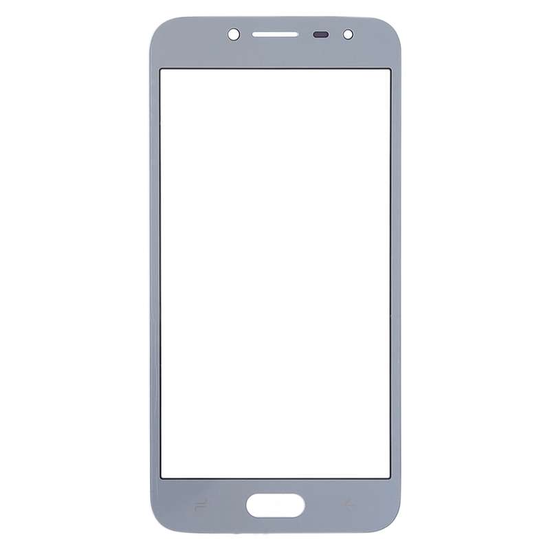 For Samsung Galaxy J2 Pro (2018), J250F/DS 10pcs Front Screen Outer Glass Lens (Grey)