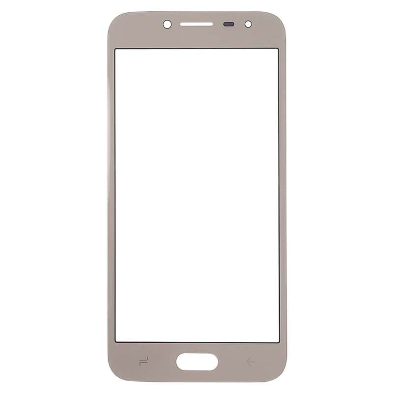 For Samsung Galaxy J2 Pro (2018), J250F/DS 10pcs Front Screen Outer Glass Lens (Grey)
