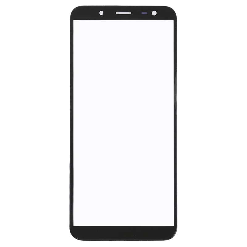 For Samsung Galaxy J6, J600F/DS, J600G/DS 10pcs Front Screen Outer Glass Lens (Black)