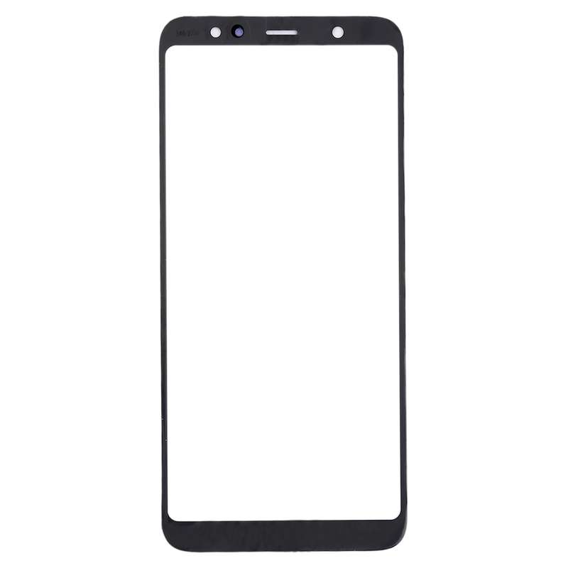 For Samsung Galaxy A6+ (2018) / A605 10pcs Front Screen Outer Glass Lens (Black)