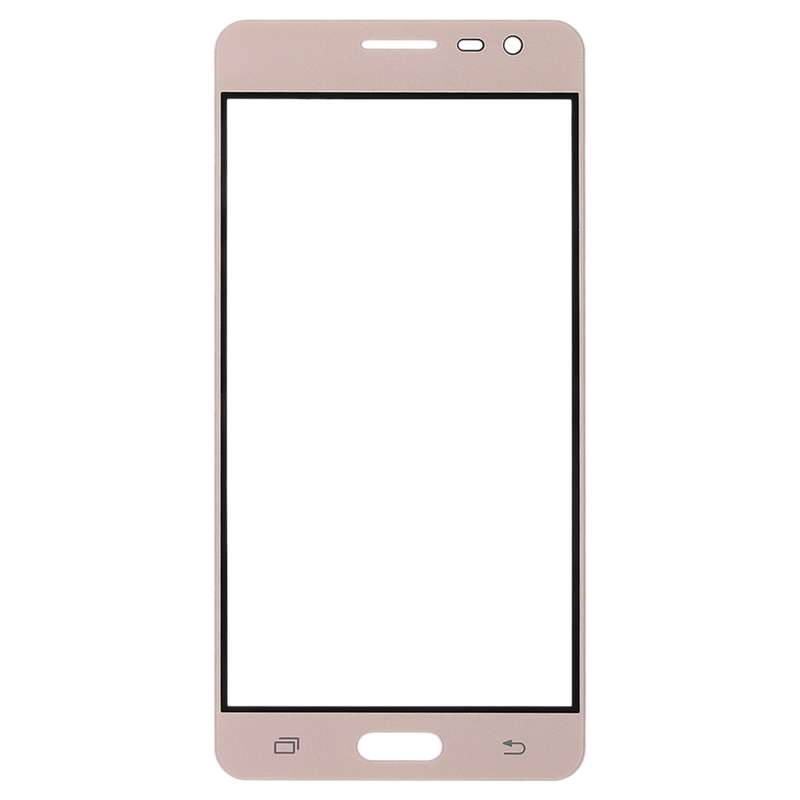 For Samsung Galaxy J3 Pro / J3110 10pcs Front Screen Outer Glass Lens (Black)