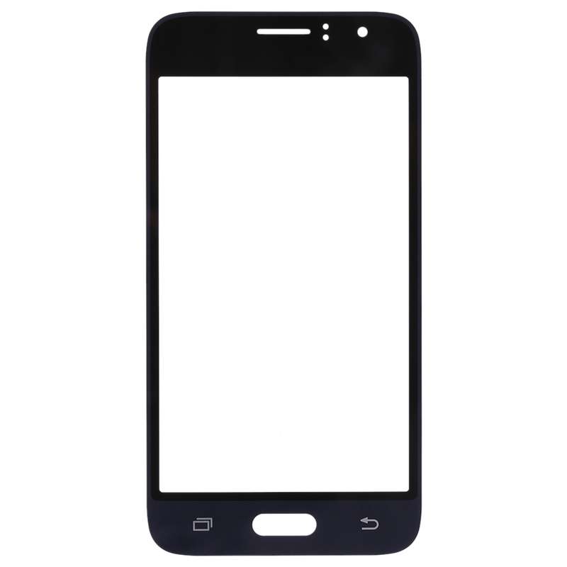 For Samsung Galaxy J1 (2016) / J120 10pcs Front Screen Outer Glass Lens (Black)