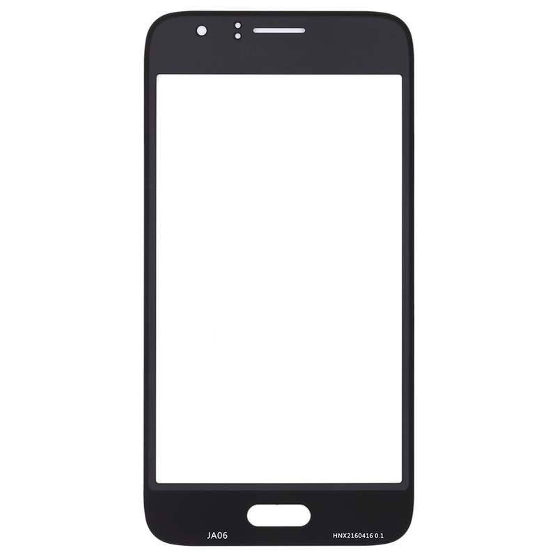 For Samsung Galaxy J1 (2016) / J120 10pcs Front Screen Outer Glass Lens (Black)