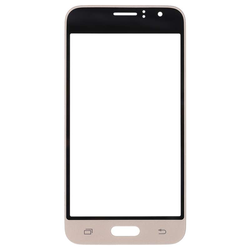 For Samsung Galaxy J1 (2016) / J120 10pcs Front Screen Outer Glass Lens (Black)