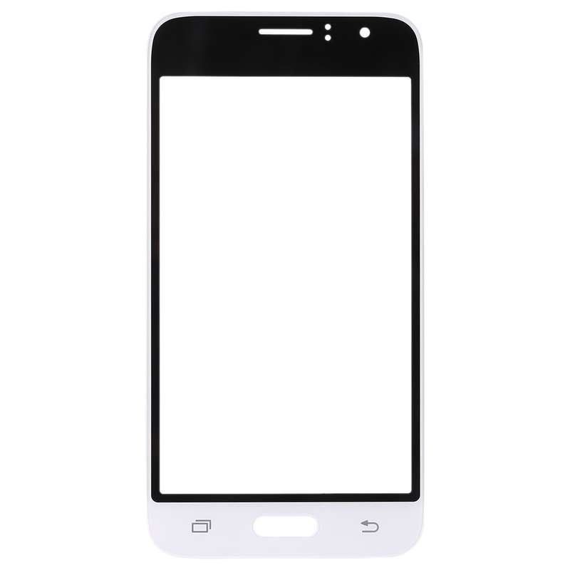 For Samsung Galaxy J1 (2016) / J120 10pcs Front Screen Outer Glass Lens (Black)