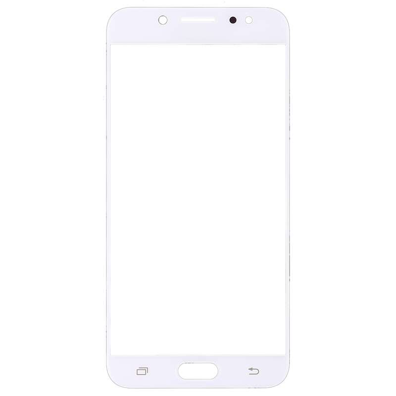For Samsung Galaxy C8 / C7100, C7(2017) / J7+, C710F/DS 10pcs Front Screen Outer Glass Lens (Black)