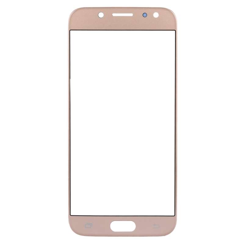 For Samsung Galaxy J3 (2017) / J330 10pcs Front Screen Outer Glass Lens (Rose Gold)