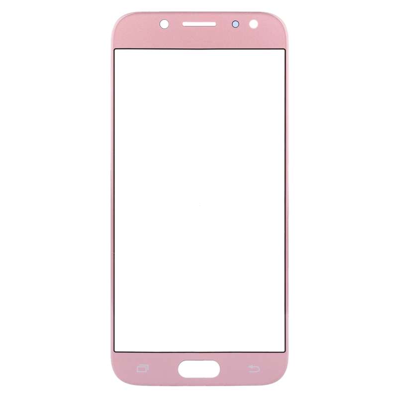 For Samsung Galaxy J3 (2017) / J330 10pcs Front Screen Outer Glass Lens (Rose Gold)