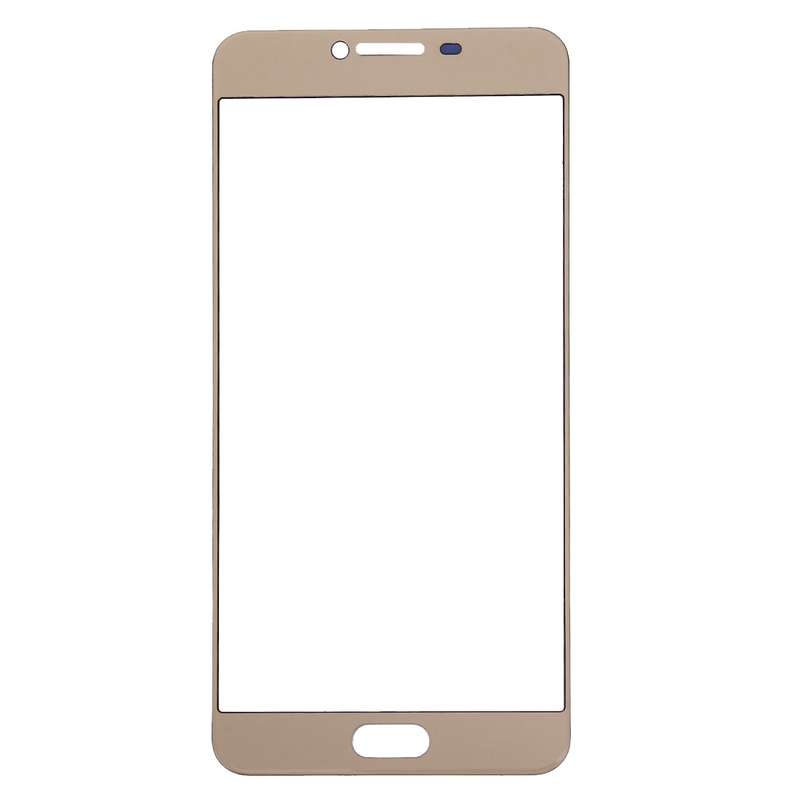 For Samsung Galaxy C7 10pcs Front Screen Outer Glass Lens (Gold)