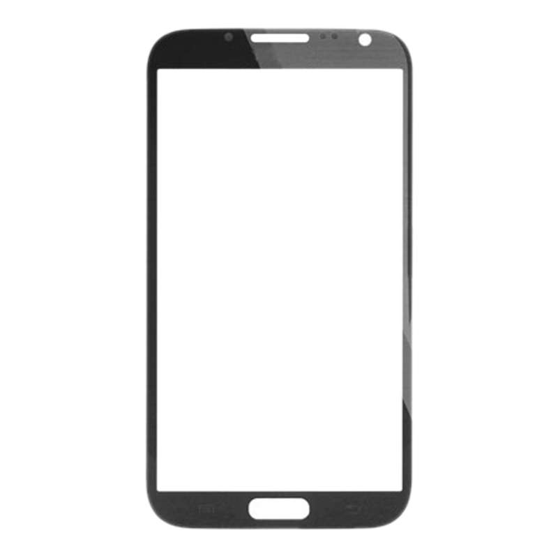 For Samsung Galaxy Note II / N7100 10pcs Front Screen Outer Glass Lens (Black)