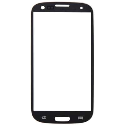 For Samsung Galaxy SIII / i9300 10pcs Front Screen Outer Glass Lens (Black)
